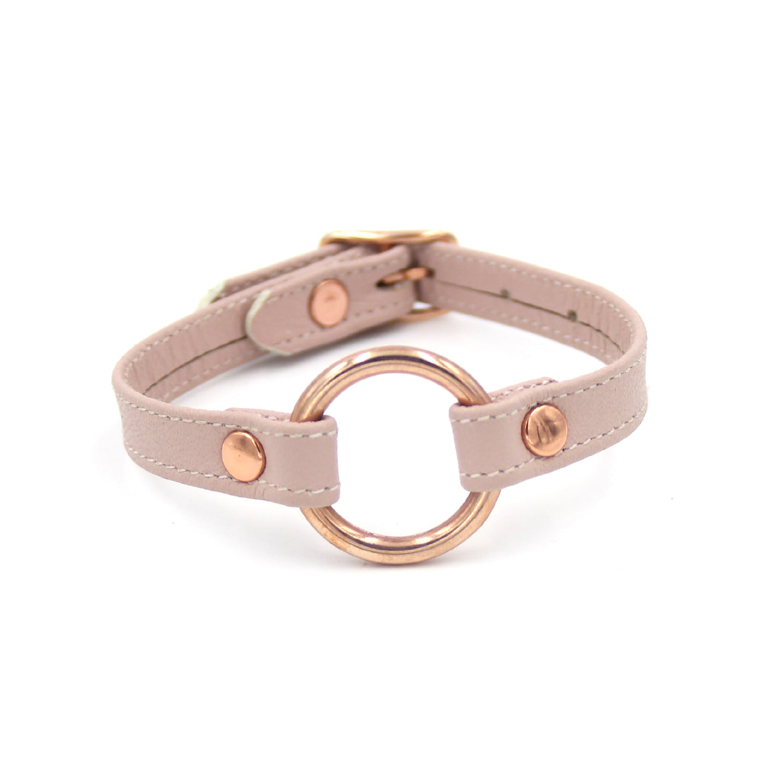 Custom Made Leather Ring of O Wrist Cuff Cuffs Restrained Grace   