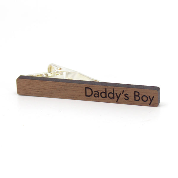 Daddy's Boy - Wooden Tie Clip Tie Clip Restrained Grace   