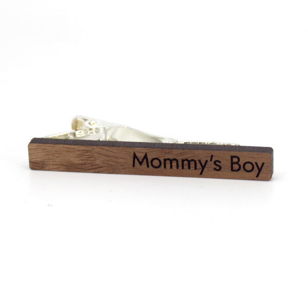 Mommy's Boy - Wooden Tie Clip Tie Clip Restrained Grace   