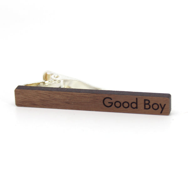 Good Boy - Wooden Tie Clip Tie Clip Restrained Grace   