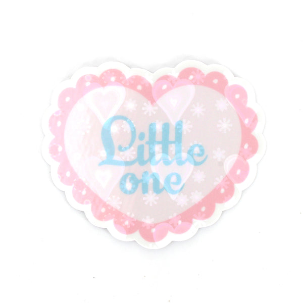 Little One Pastel Heart - Vinyl Sticker Sticker Restrained Grace   