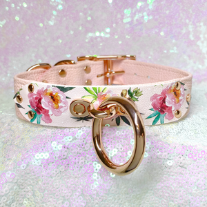 Custom Classic Leather Bondage Collar Collar Restrained Grace