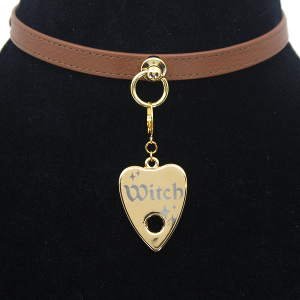 Design Your Own Steel Collar Tag - Ouija Planchette Collar Tag Restrained Grace   