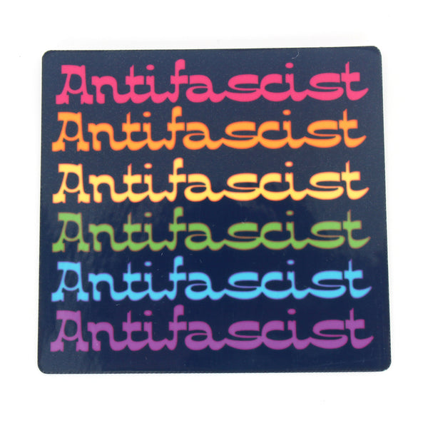 Colorfully Antifascist - Vinyl Sticker Sticker Restrained Grace   