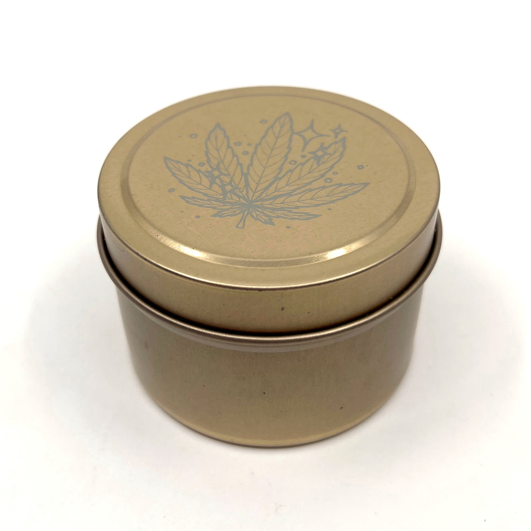 Magical Leaf 420 Tin Container Box Restrained Grace   
