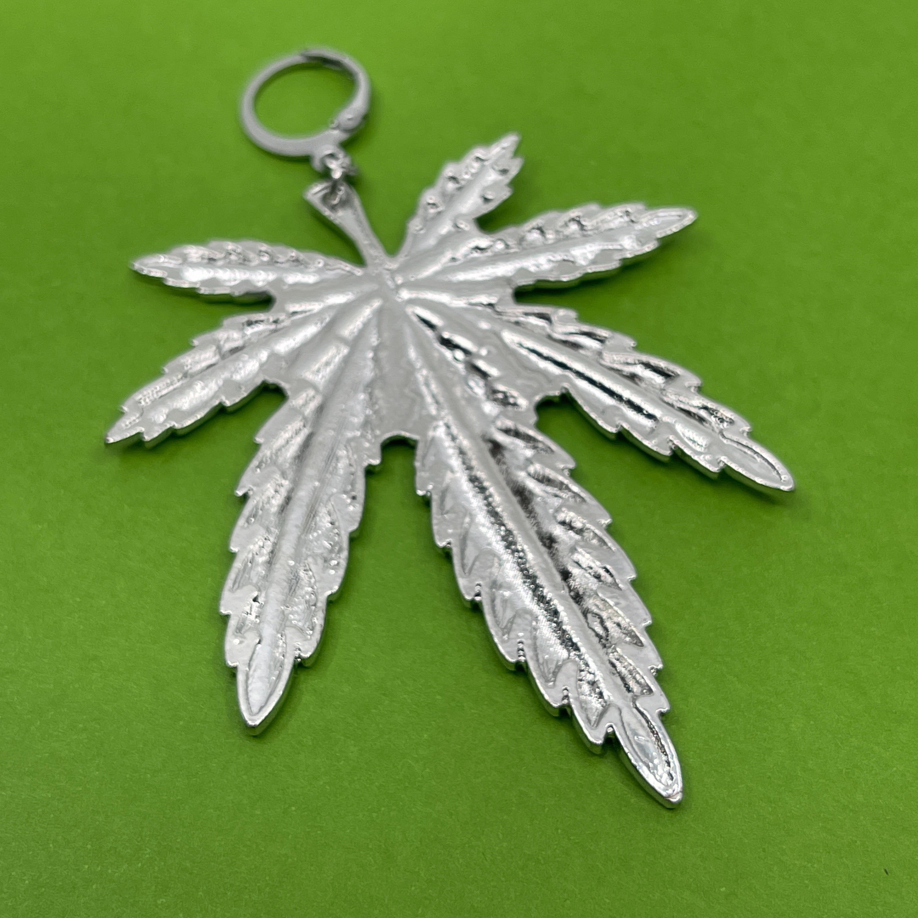 Puff Puff Pass XL Pot Leaf Collar Tag Collar Tag Restrained Grace   