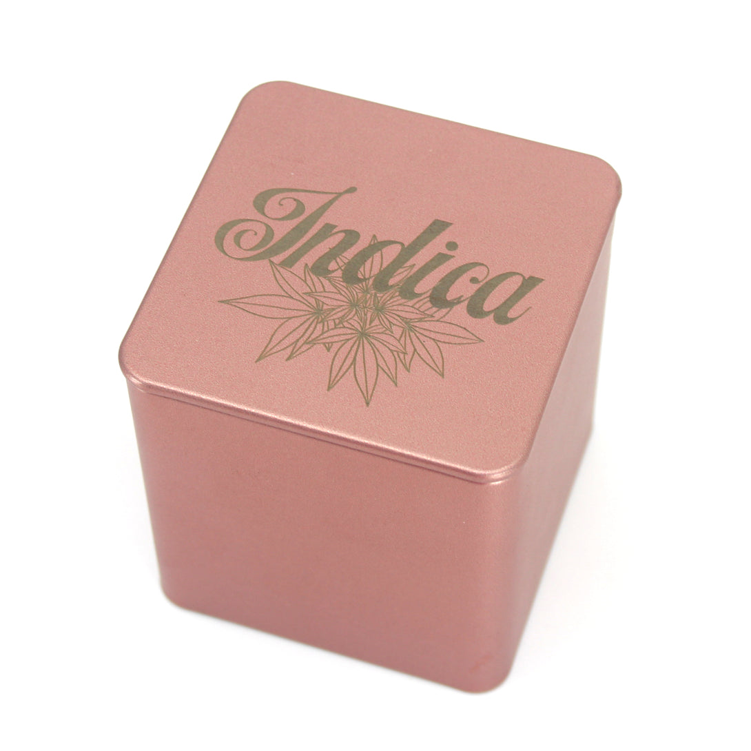 Rose Gold Canna Stash Tins Box Restrained Grace   