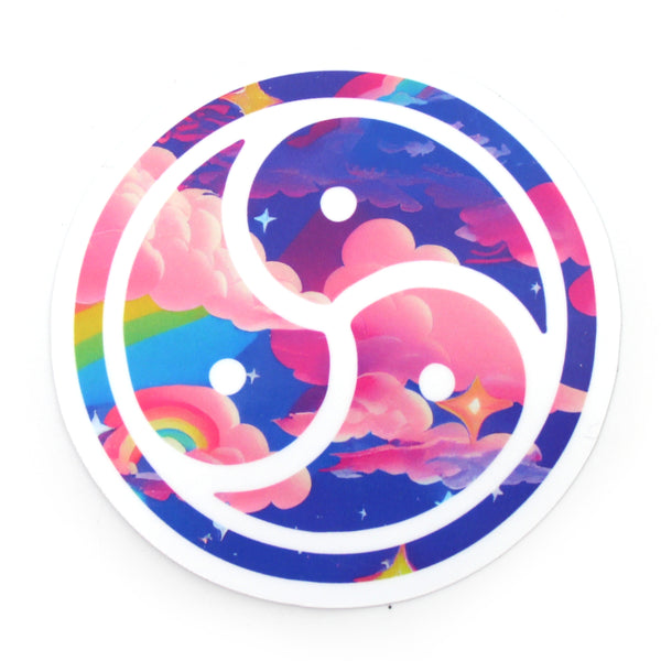Twilight Rainbows BDSM Emblem - Vinyl Sticker Sticker Restrained Grace   