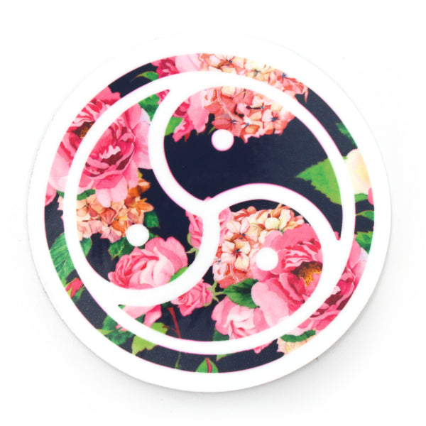 Sweet Wendie Floral BDSM Emblem - Vinyl Sticker Sticker Restrained Grace   