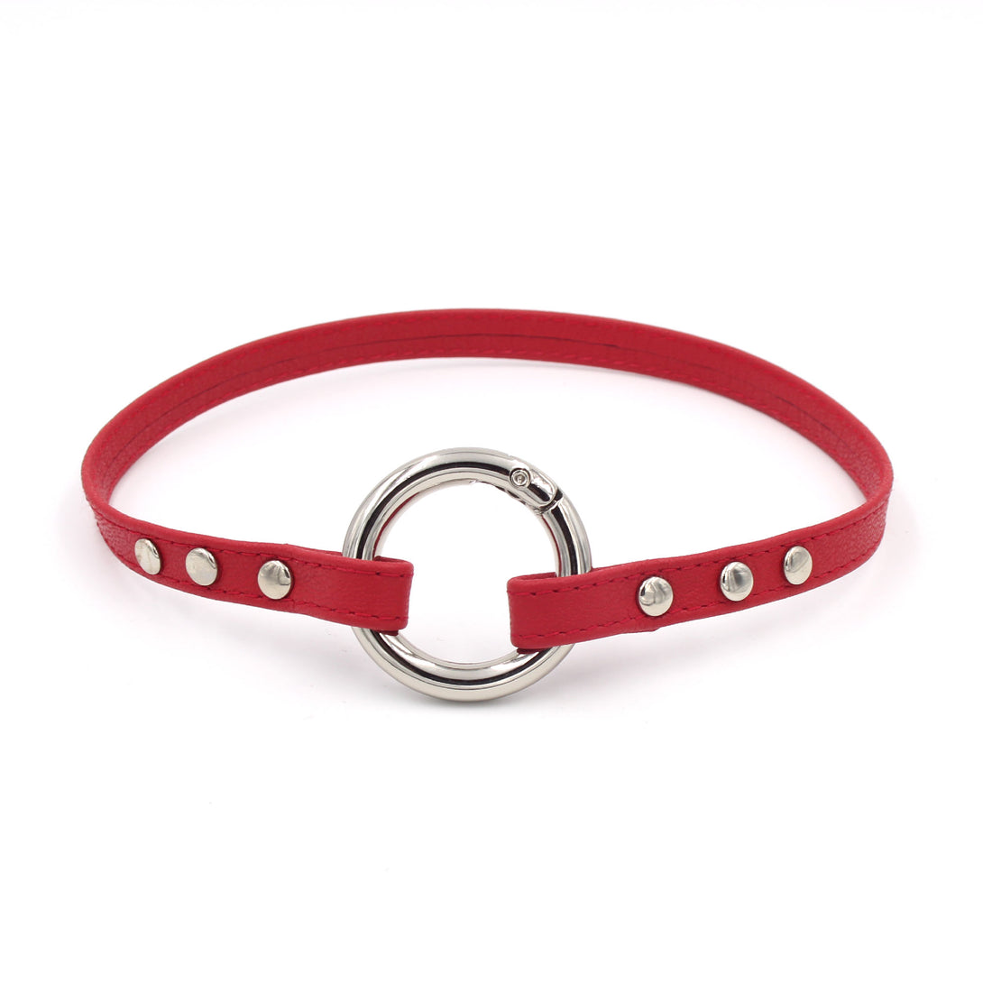 Design Your Own Studded Sleek Ring of O Collar Collar Restrained Grace   