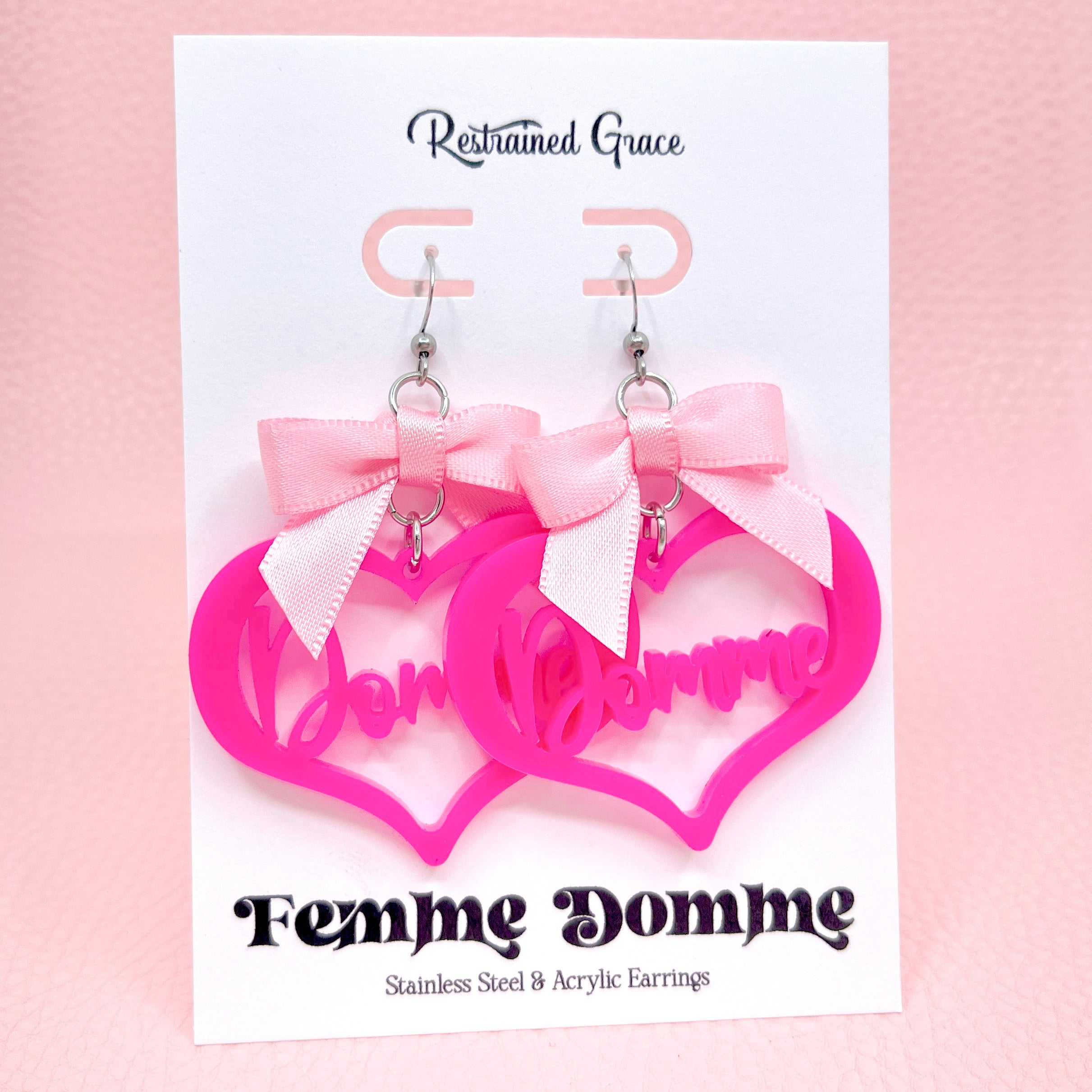 Design Your Own Femme Domme Earrings Earrings Restrained Grace   