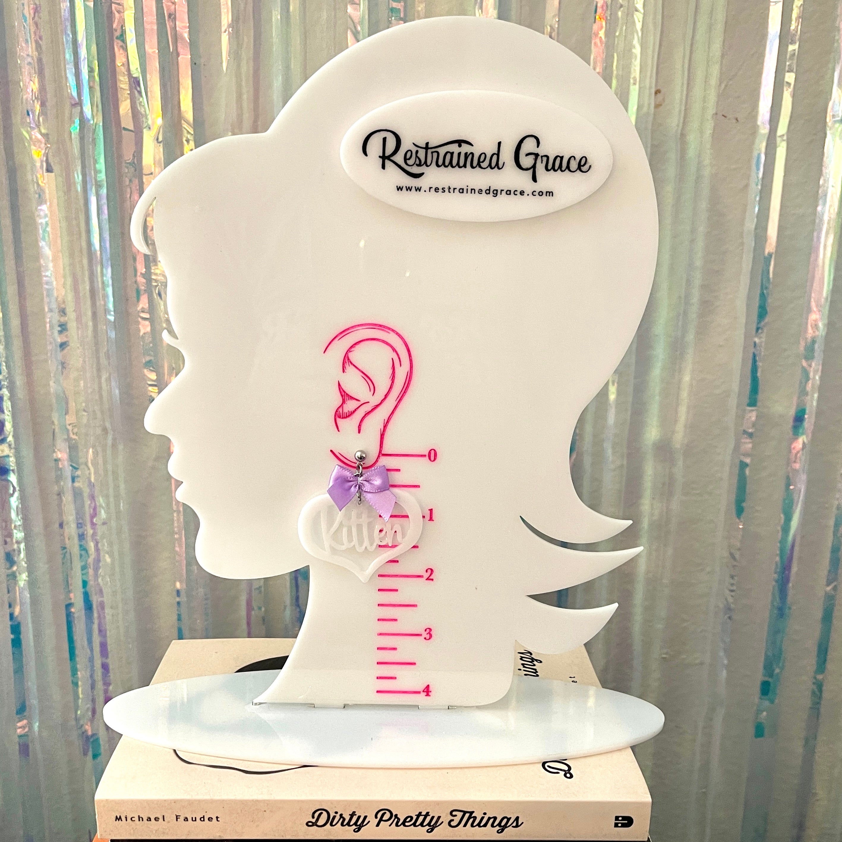 Design Your Own Kitten Heart Earrings