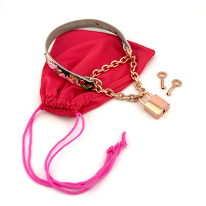 Collar Keepsake Bag - Leather Gear Storage Box Restrained Grace