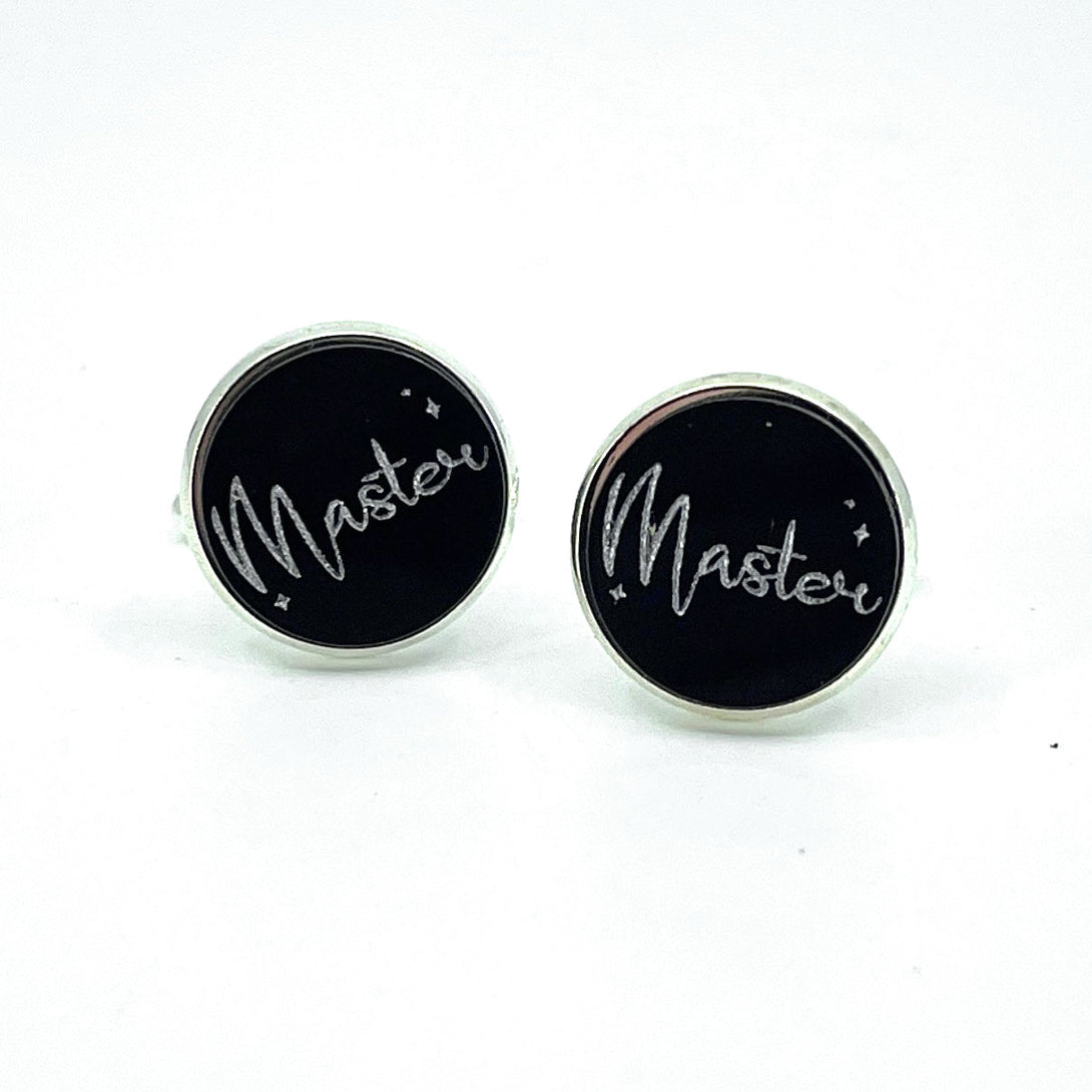 1950s Household Dom BDSM Cuff Links Cuff Links Restrained Grace Master  