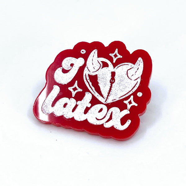 I Heart Latex Acrylic Pin Pin Restrained Grace   