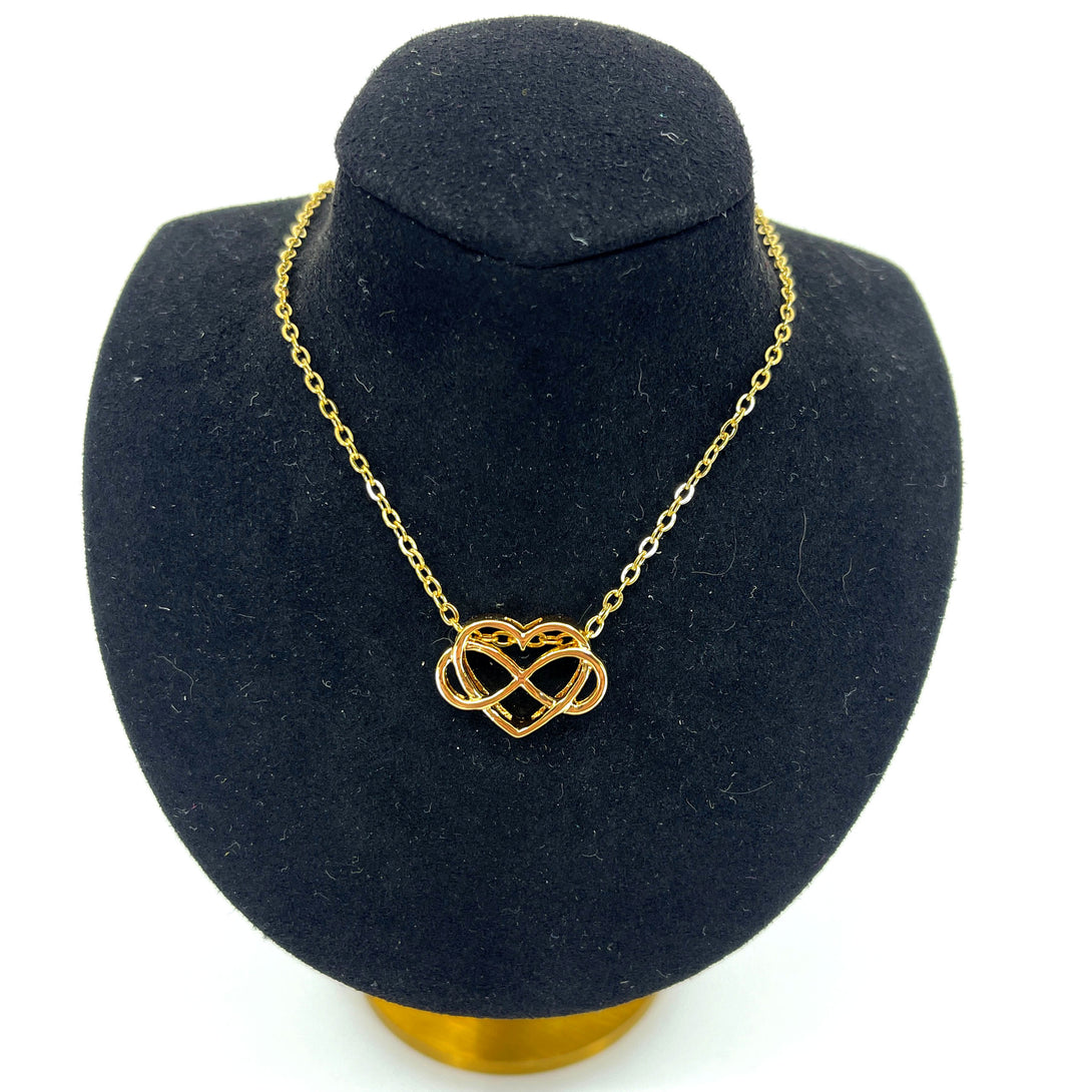 Polyamory Symbol Necklace Necklace Restrained Grace Gold  