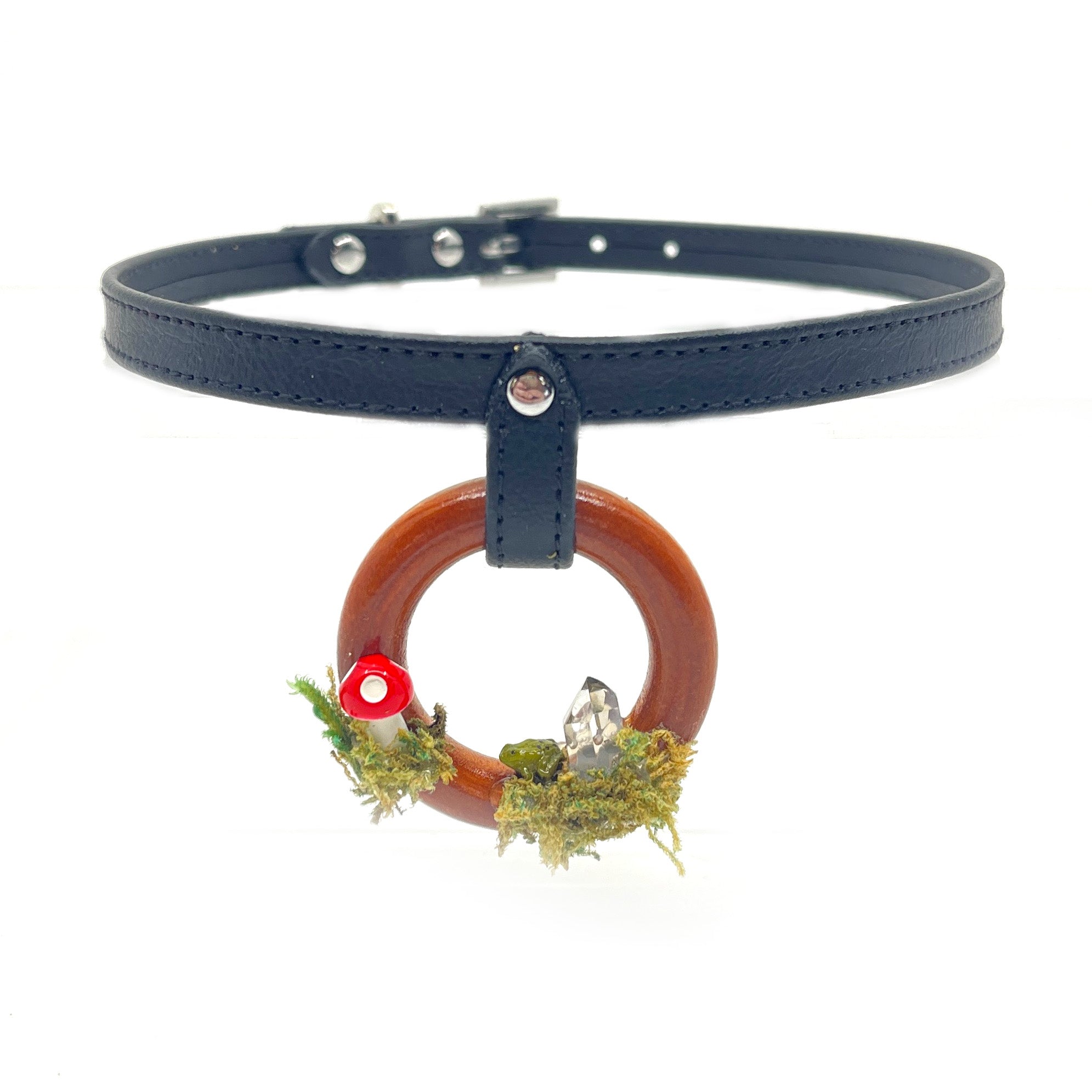 Cottagecore Crystal Collar - Made to Order Collar Restrained Grace   