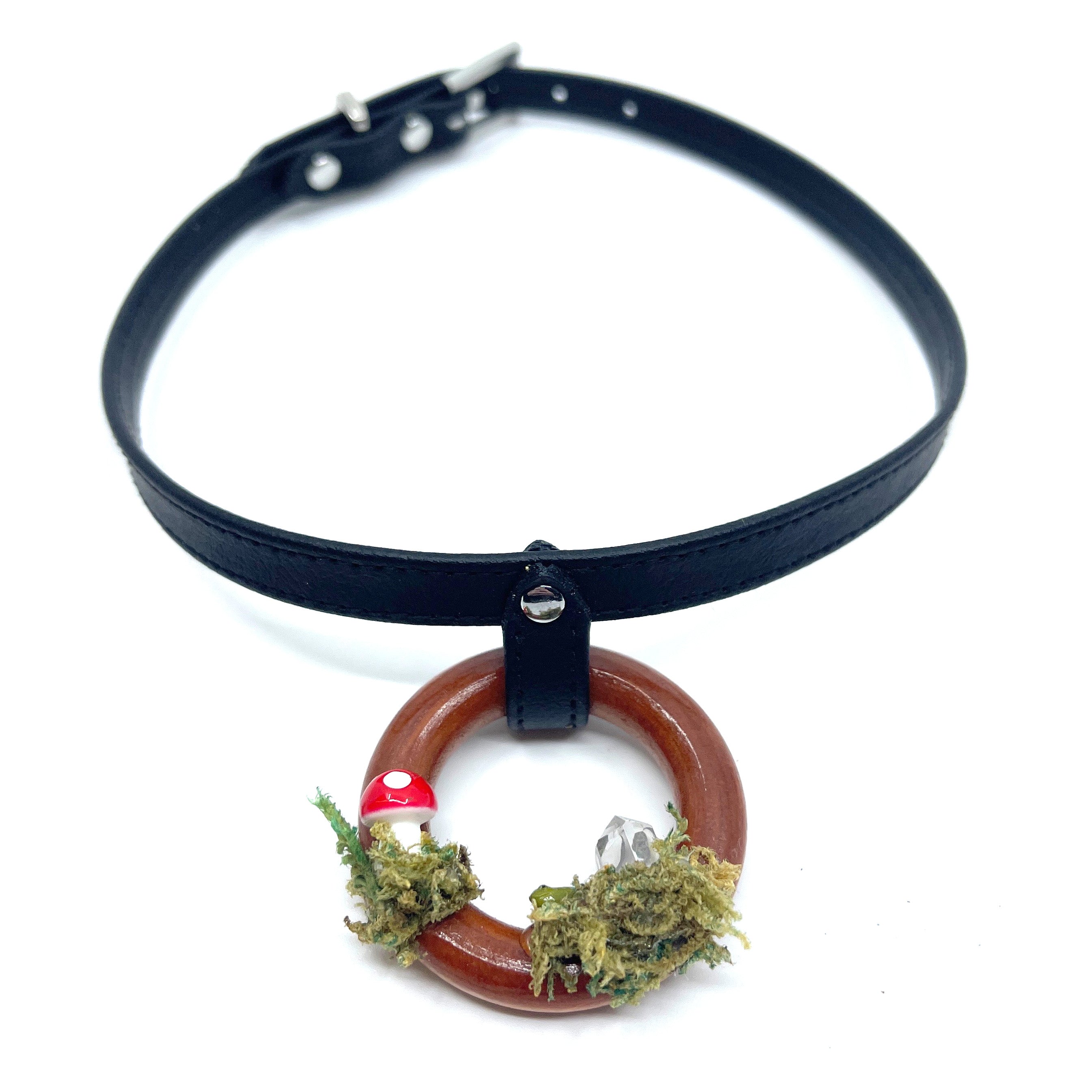 Cottagecore Crystal Collar - Made to Order Collar Restrained Grace   