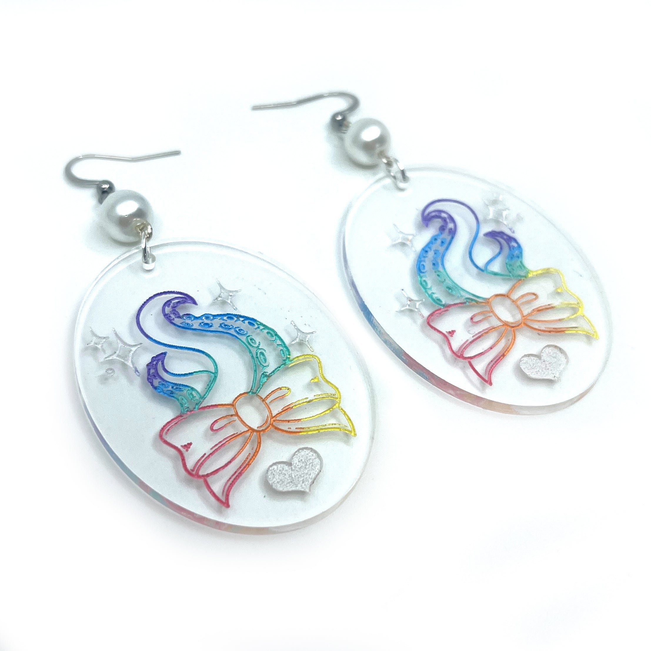 Pastel Tentacle Lover Earrings Earrings Restrained Grace   