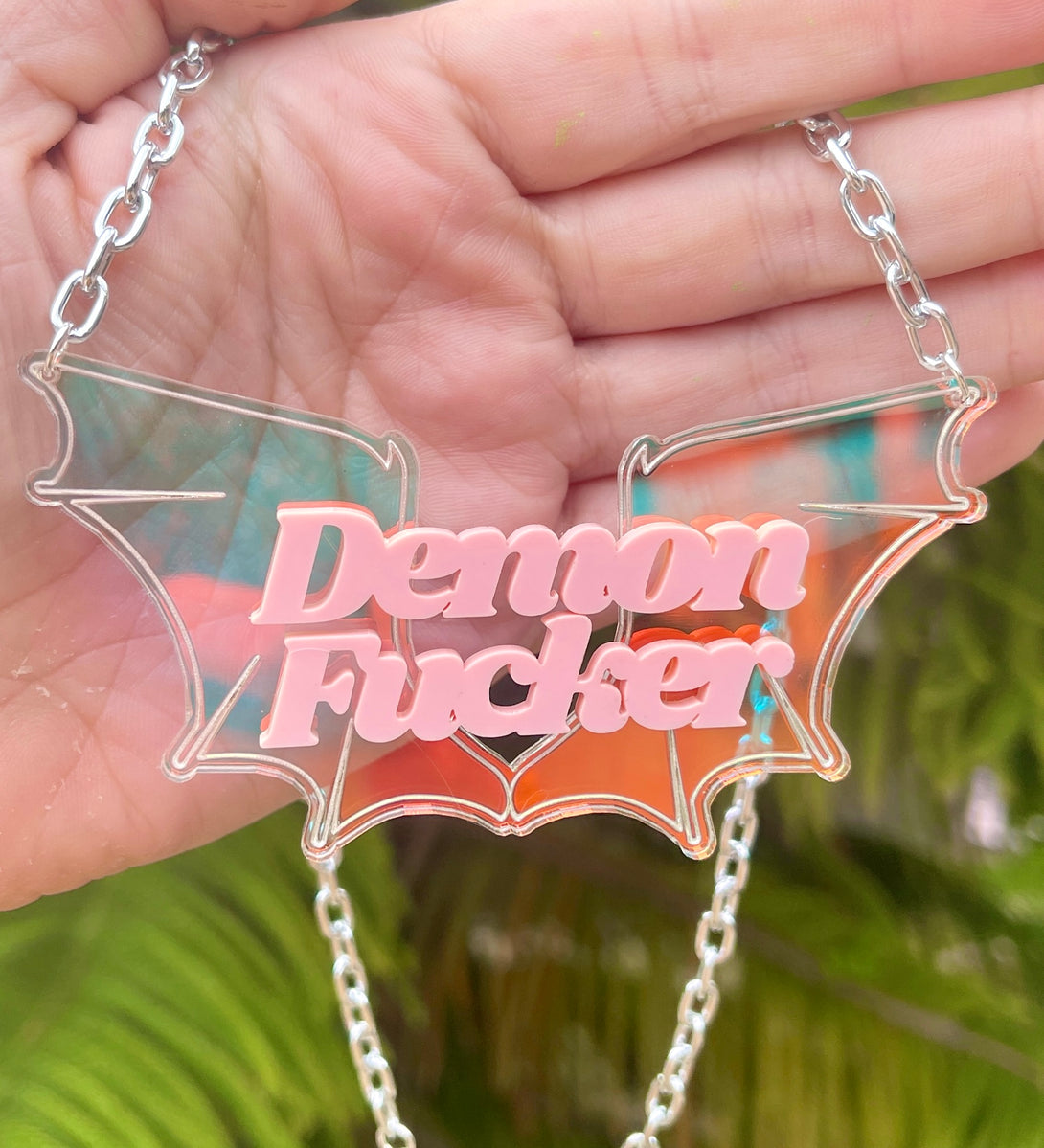 Pastel Demon Fucker Statement Necklace Necklace Restrained Grace   