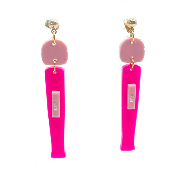 Bimbo Doll Magic Wand Earrings