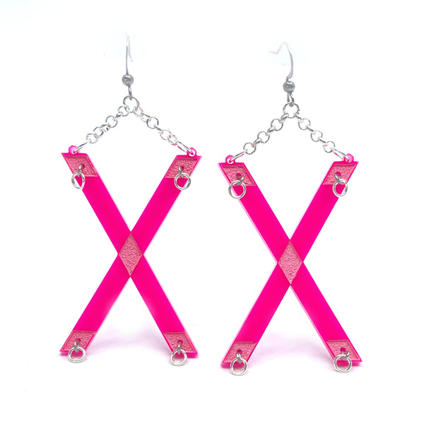 Bimbo Doll St. Andrews Cross Earrings
