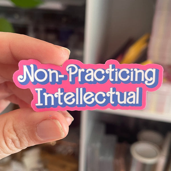 Non-Practicing Intellectual Bimbo Doll Sticker