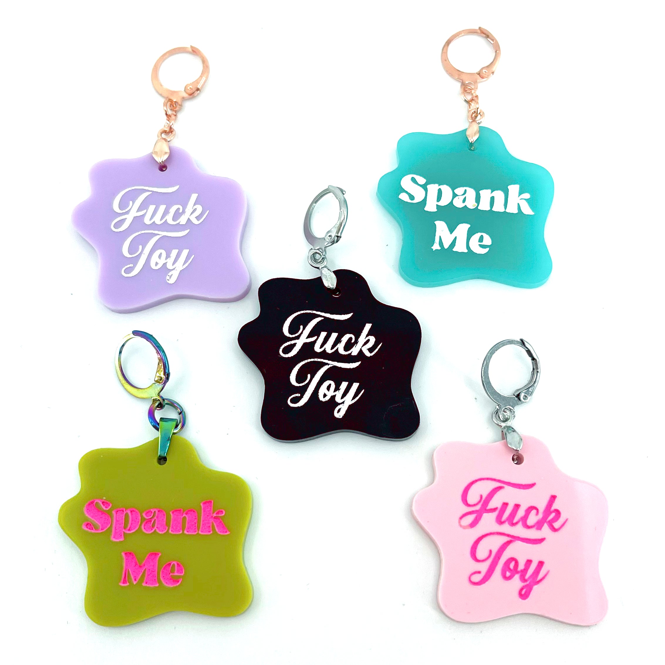 Design Your Own Acrylic Collar Tag - Amoeba Collar Tag Restrained Grace