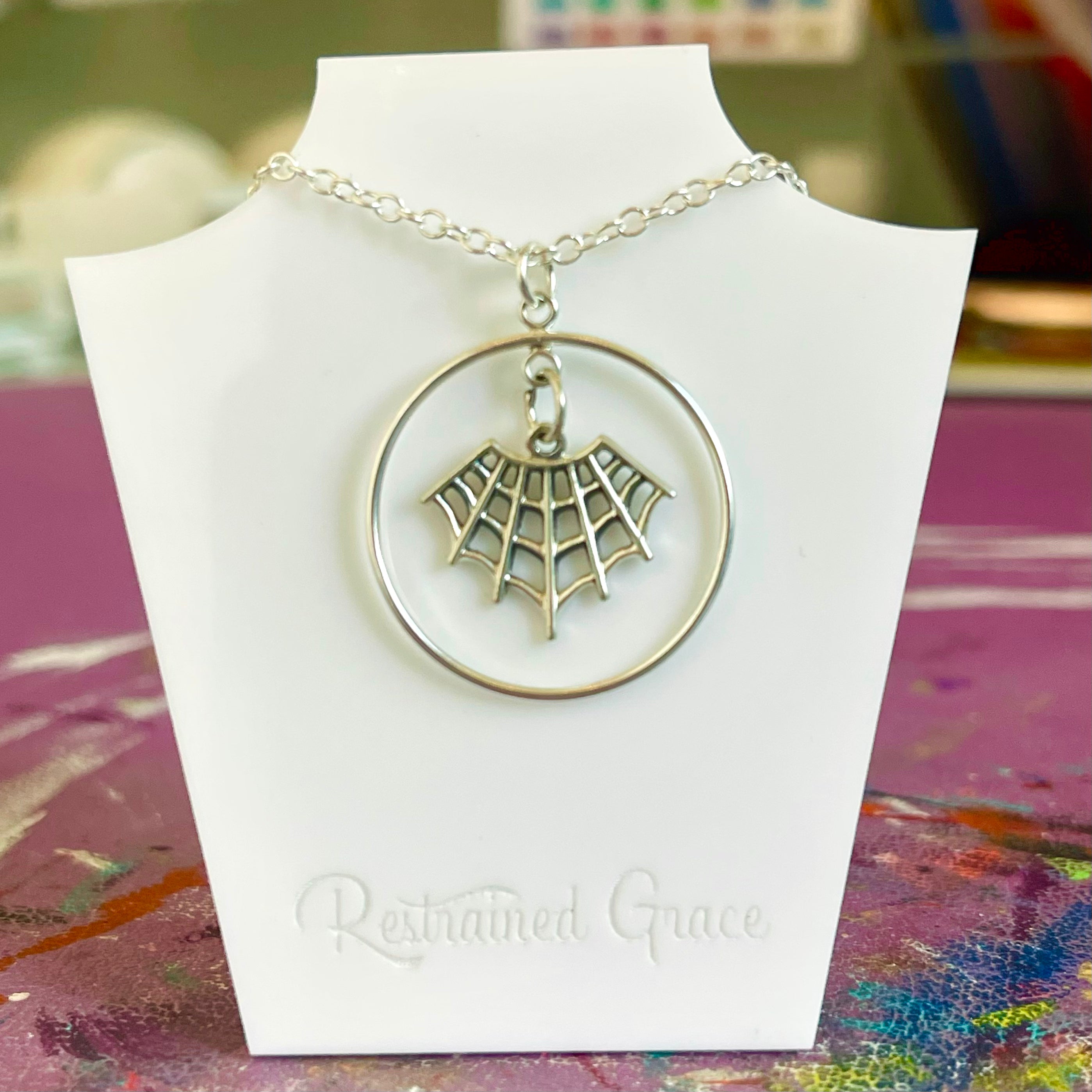 Spider Web Ring of O Day Collar - Sterling Silver Day Collar Restrained Grace