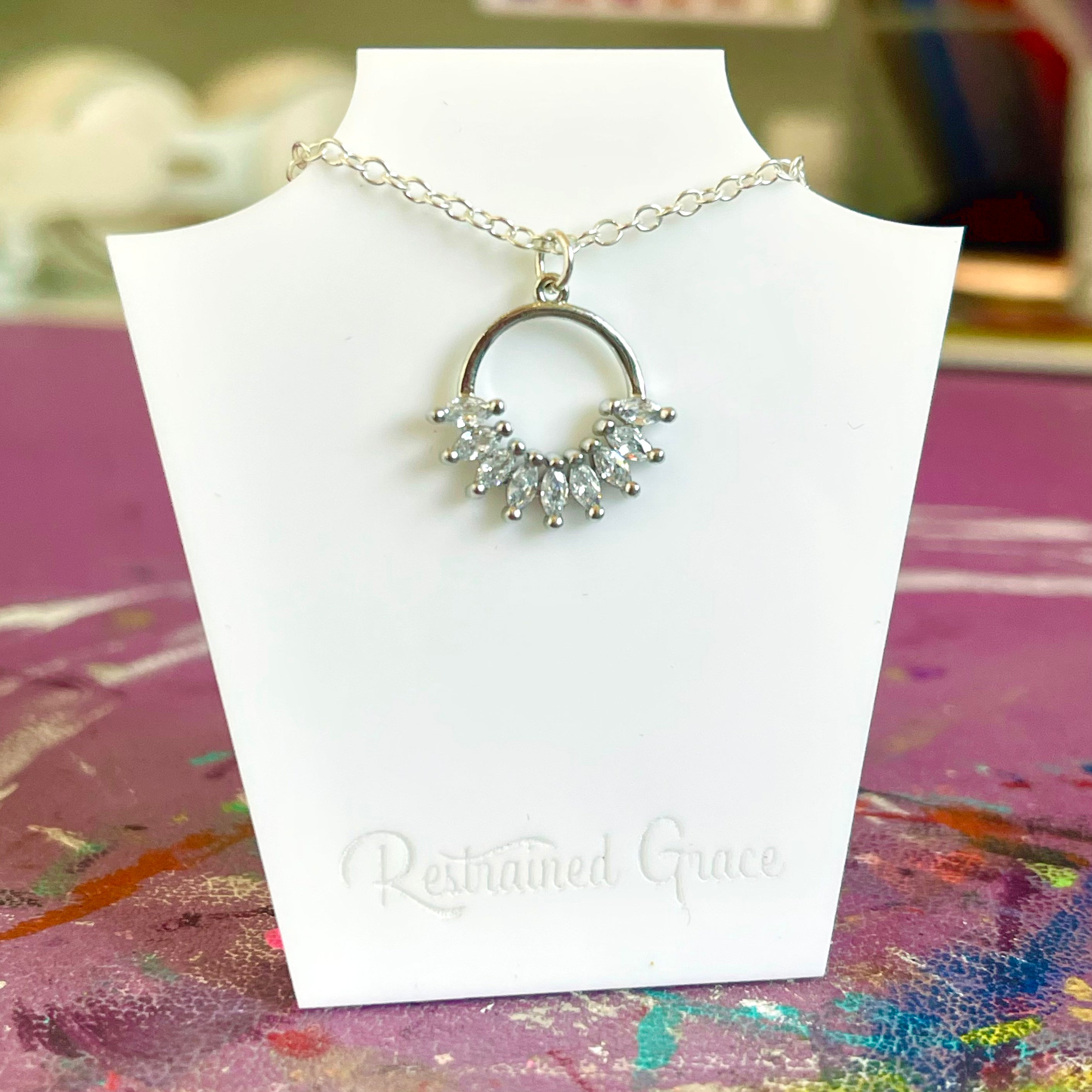 The Alexis Day Collar - Sterling Silver Day Collar Restrained Grace