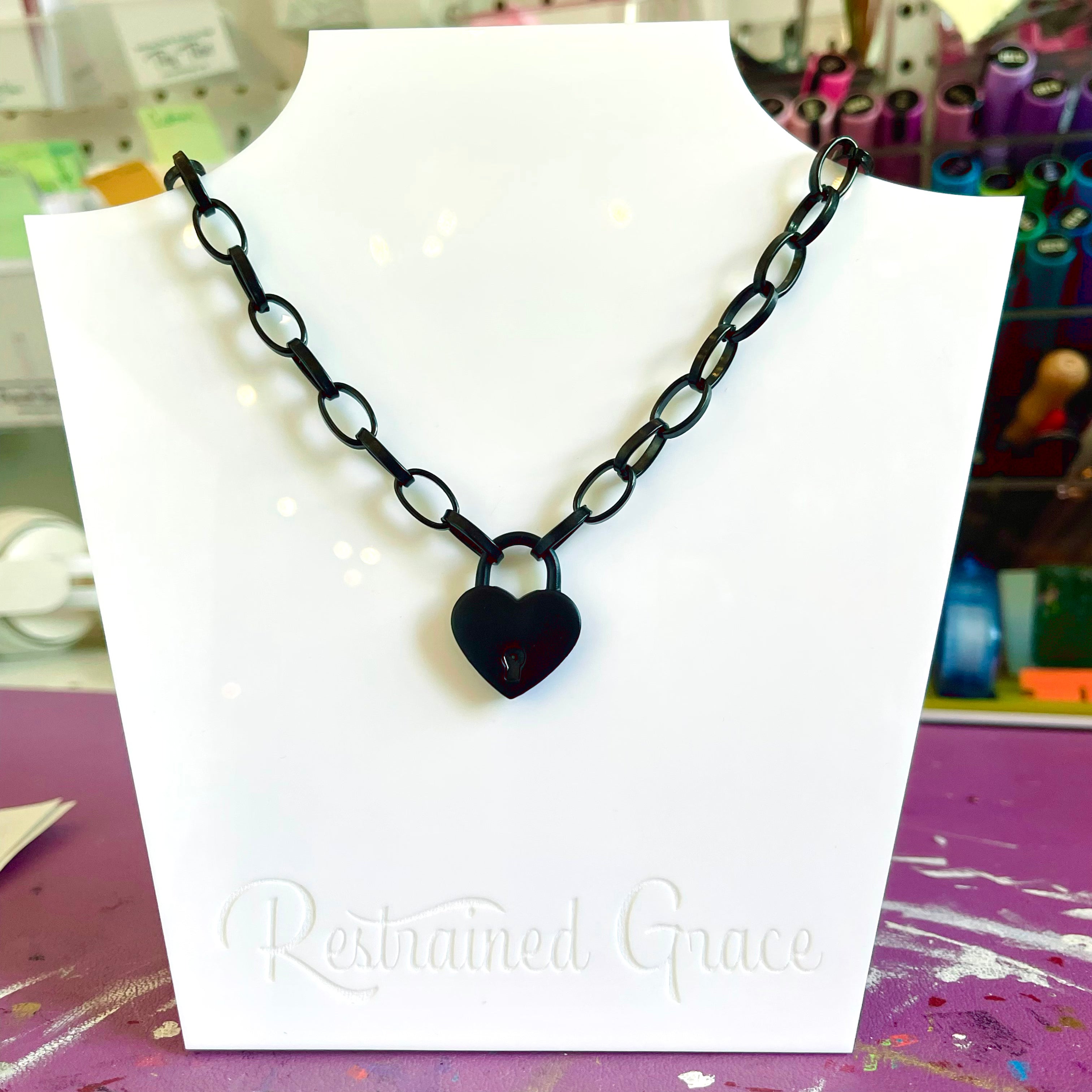 The Signature Day Collar - BDSM Chain Day Collar Day Collar Restrained Grace