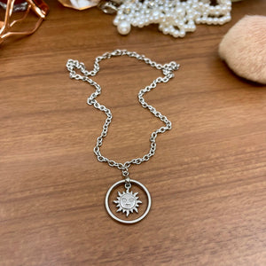 Celestial Sun Day Collar - Stainless Steel Day Collar Restrained Grace