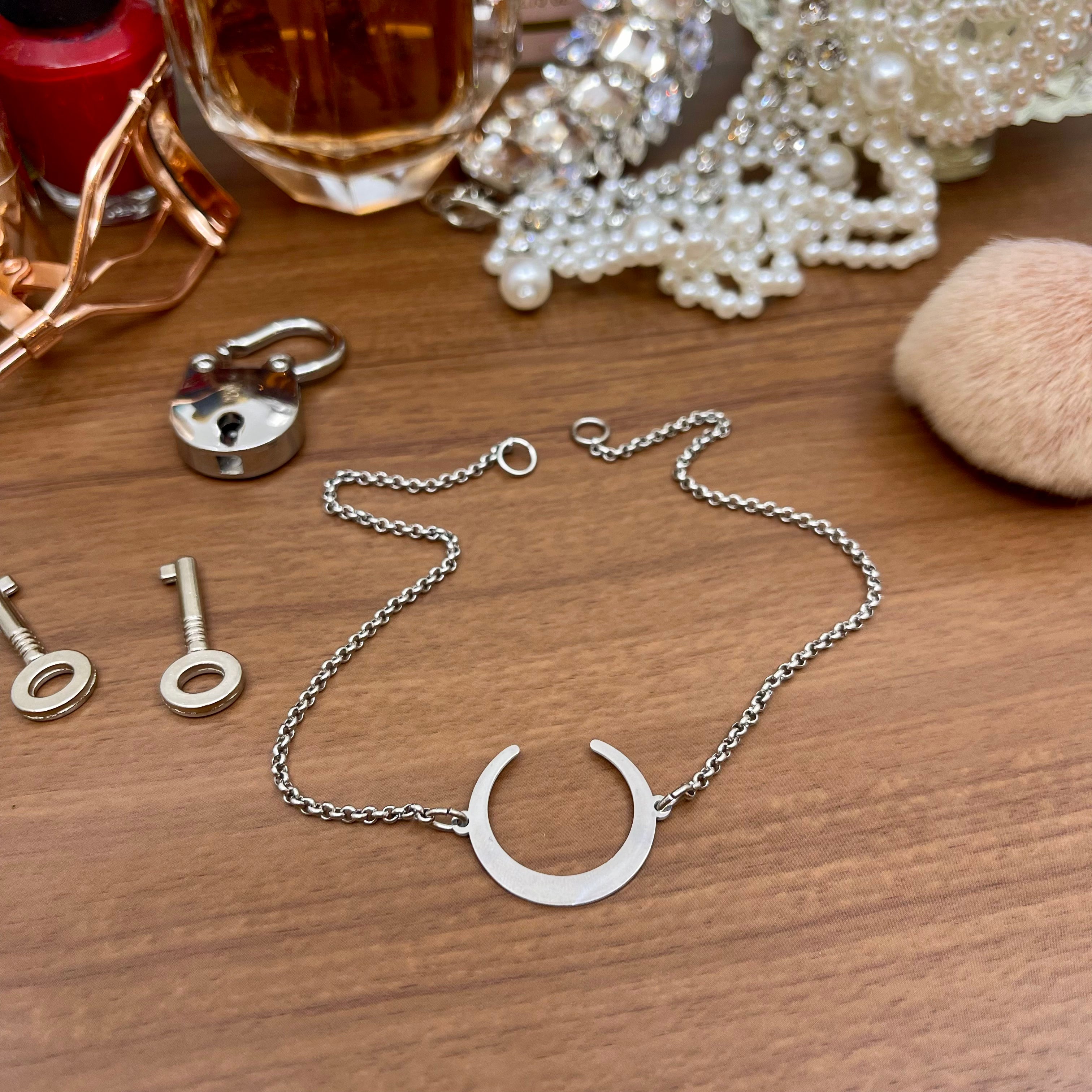 The Luna Day Collar - Stainless Steel Day Collar Restrained Grace