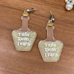 Fake Dom Tears Groovy Potion Bottle Earrings Earrings Restrained Grace