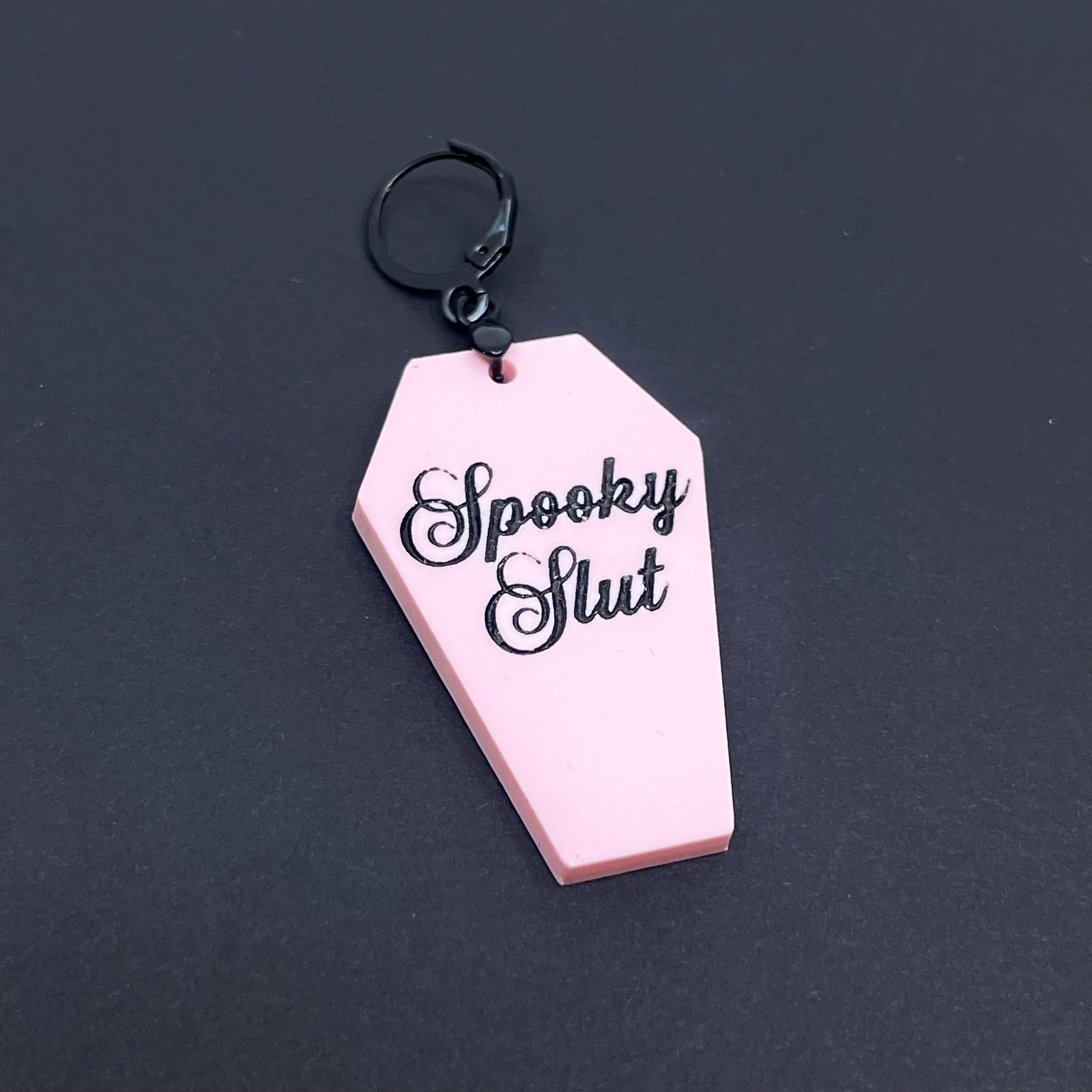 Custom Acrylic Collar Tag - Coffin Collar Tag Restrained Grace