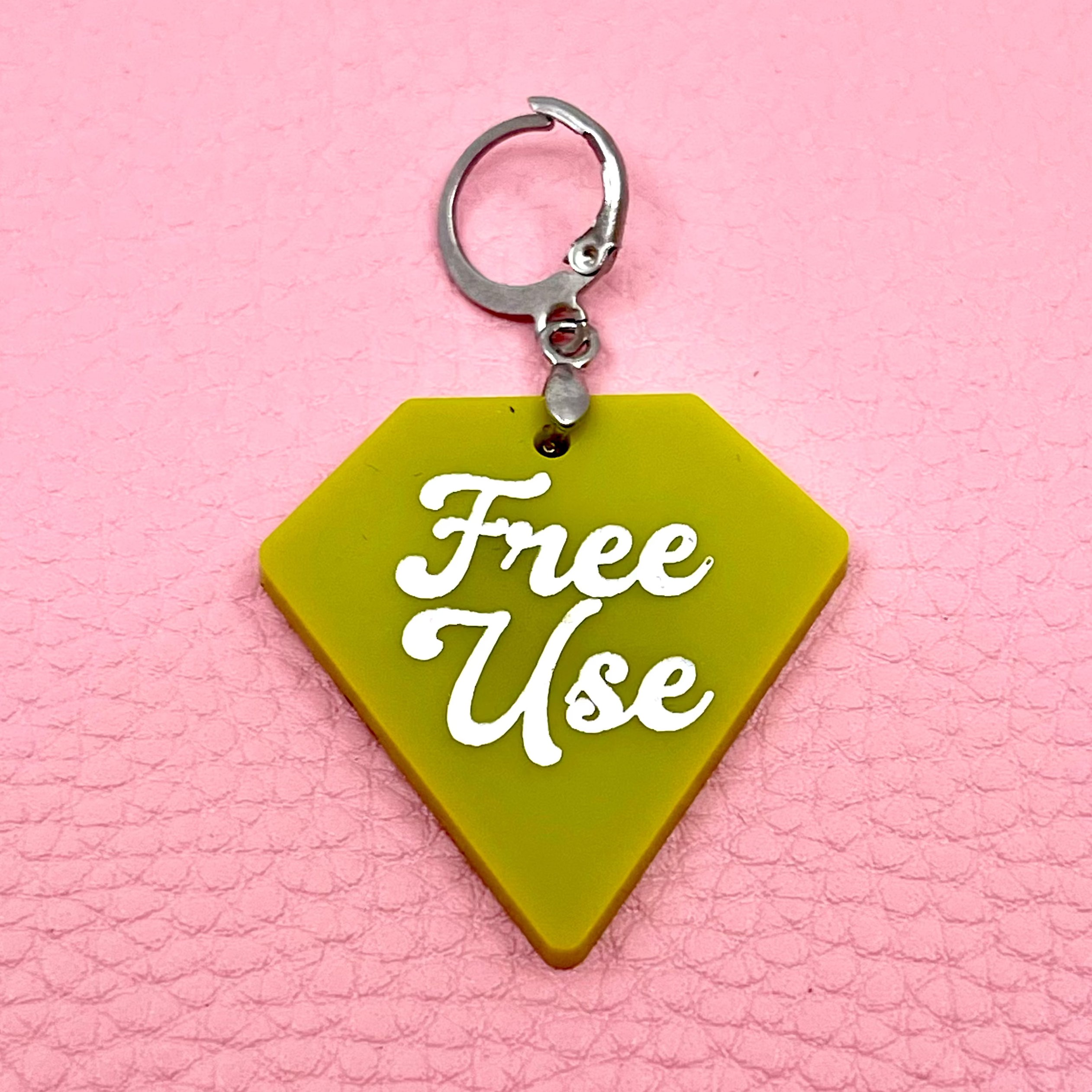 Custom Acrylic Collar Tag - Diamond Collar Tag Restrained Grace