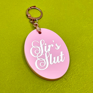 Custom Acrylic Collar Tag - Oval Collar Tag Restrained Grace