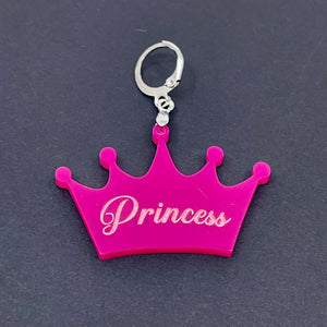 Custom Acrylic Collar Tag - Crown Collar Tag Restrained Grace