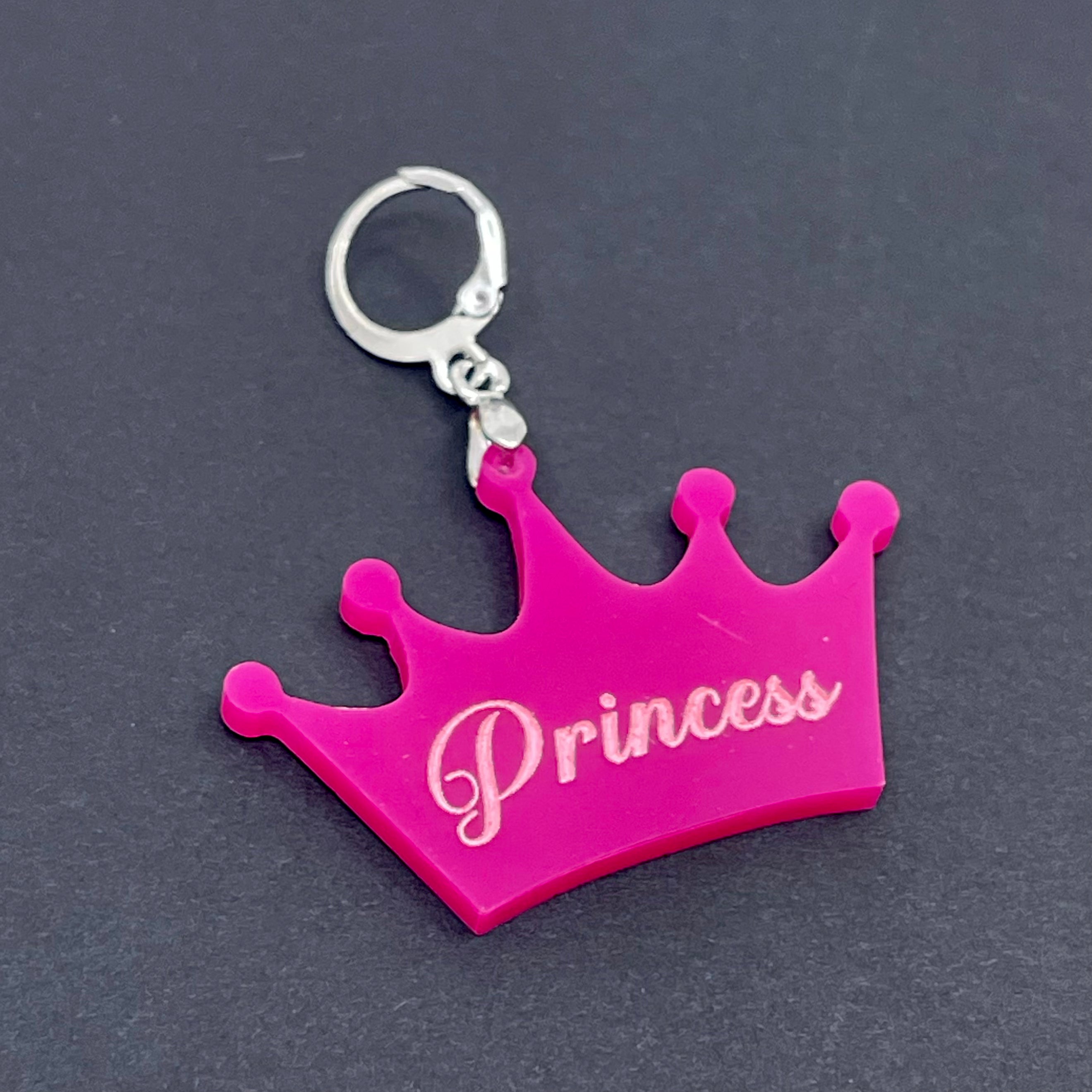 Custom Acrylic Collar Tag - Crown Collar Tag Restrained Grace