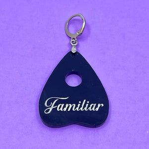 Custom Acrylic Collar Tag - Ouija Planchette Collar Tag Restrained Grace