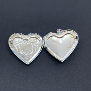 Rainbow Heart Locket Collar Tag Collar Tag Restrained Grace
