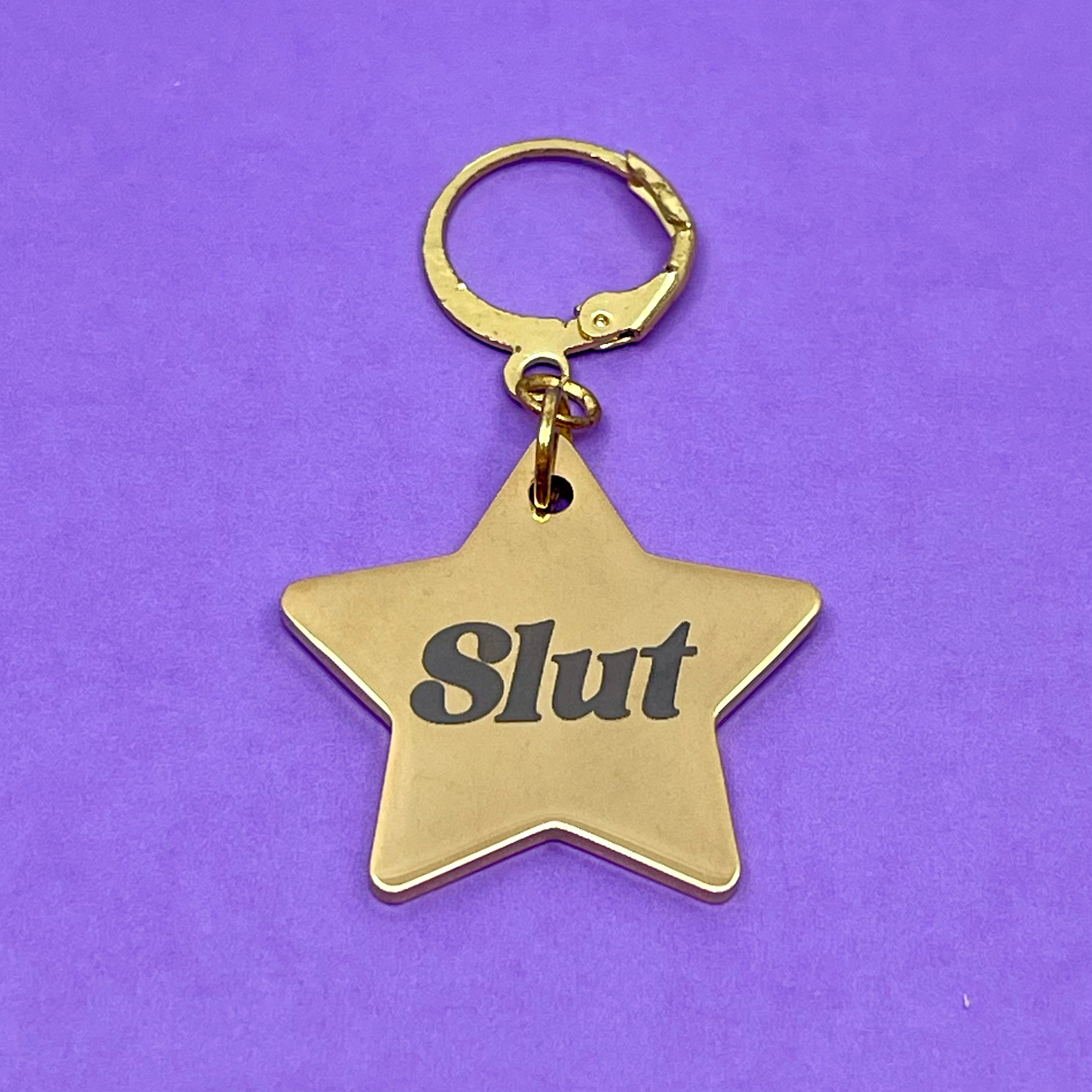 Custom Steel Collar Tag - Star Collar Tag Restrained Grace