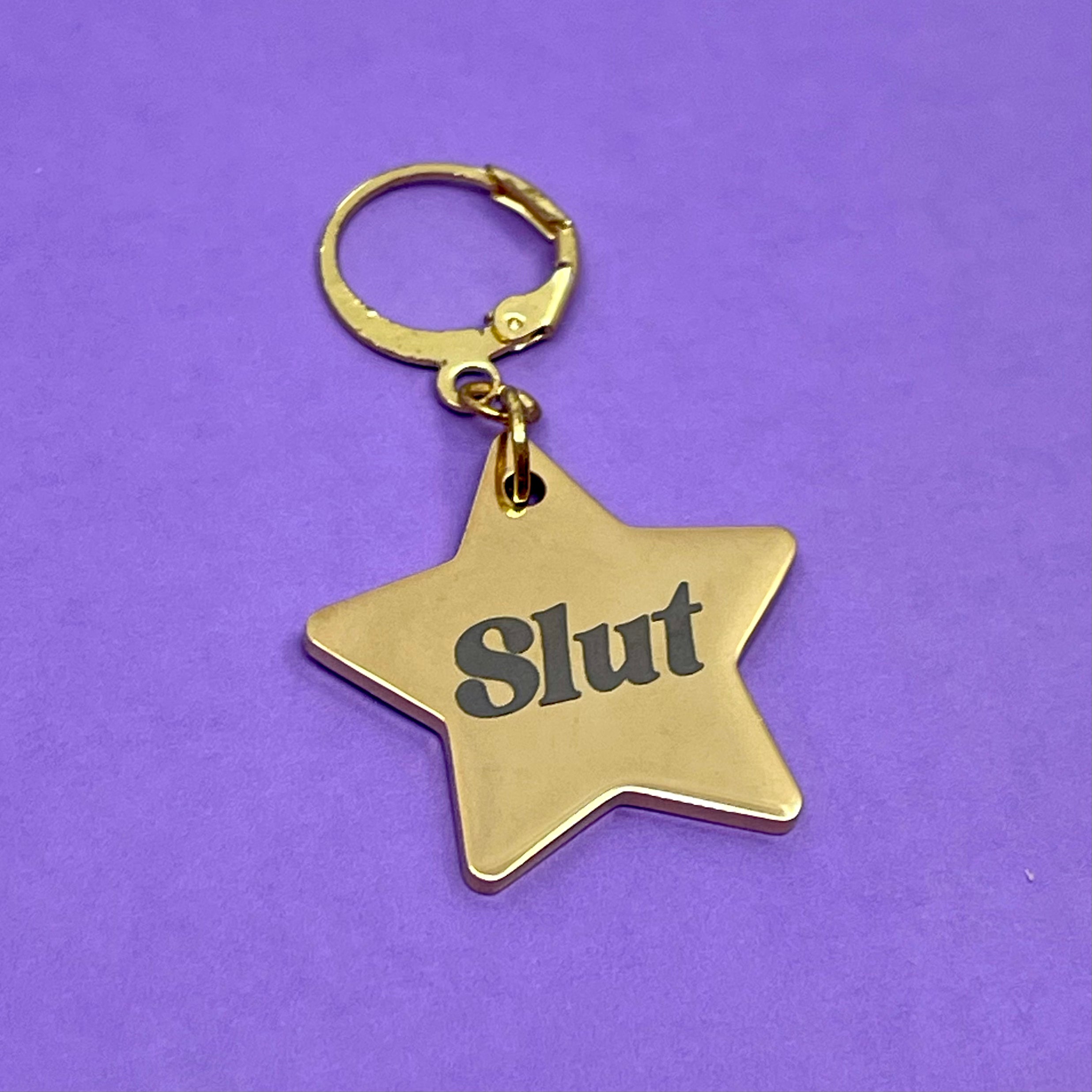 Custom Steel Collar Tag - Star Collar Tag Restrained Grace