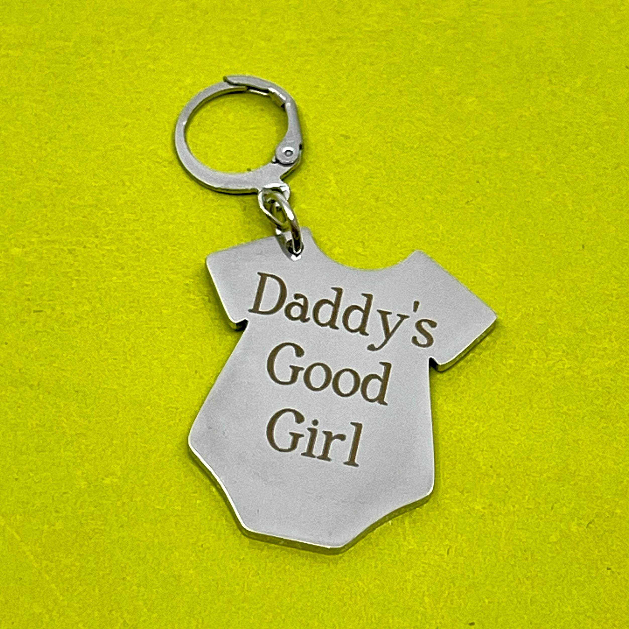 Custom Steel Collar Tag - Onesie Collar Tag Restrained Grace
