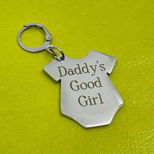 Custom Steel Collar Tag - Onesie Collar Tag Restrained Grace