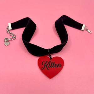Black & Silver Velvet Choker Necklace Restrained Grace