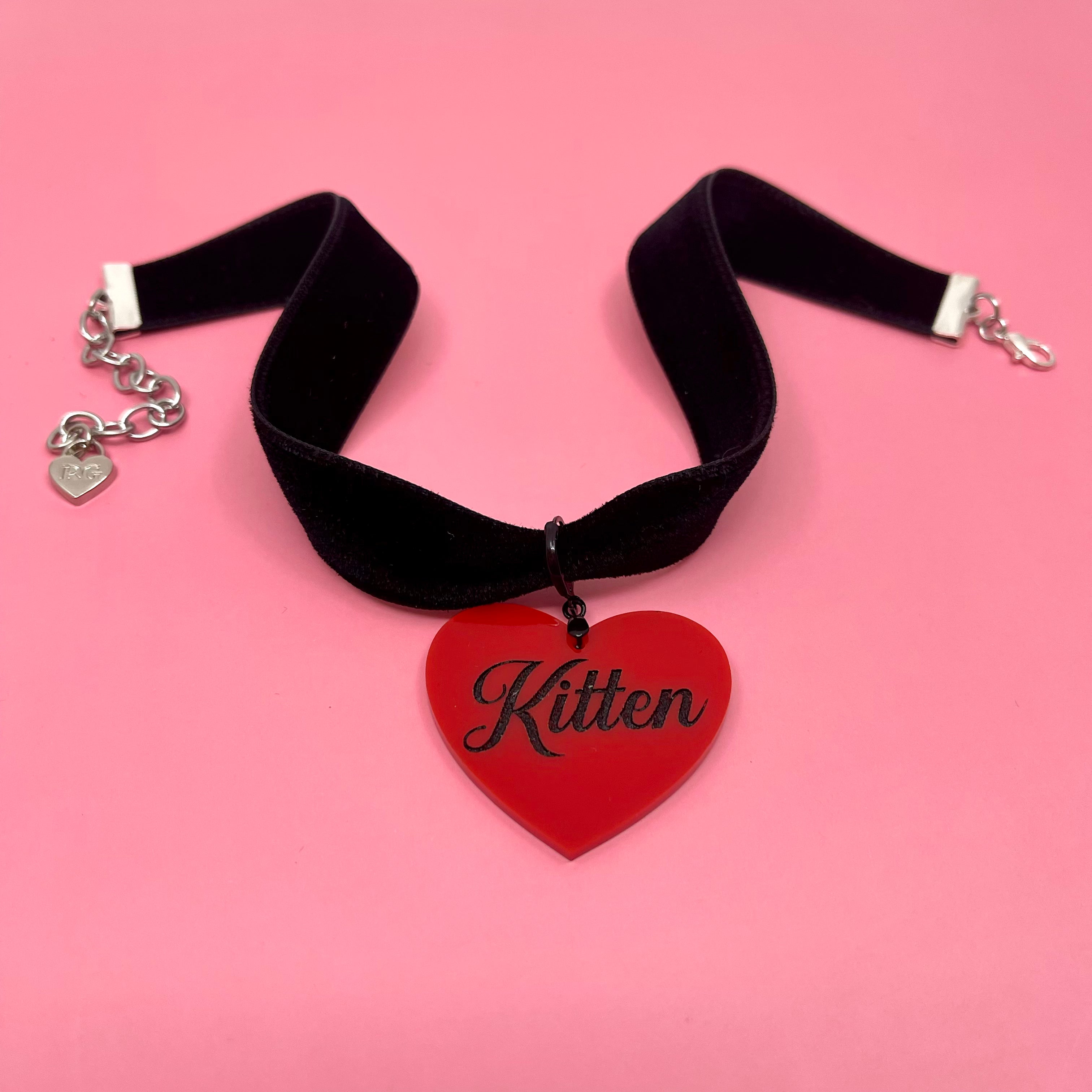 Black & Silver Velvet Choker Necklace Restrained Grace