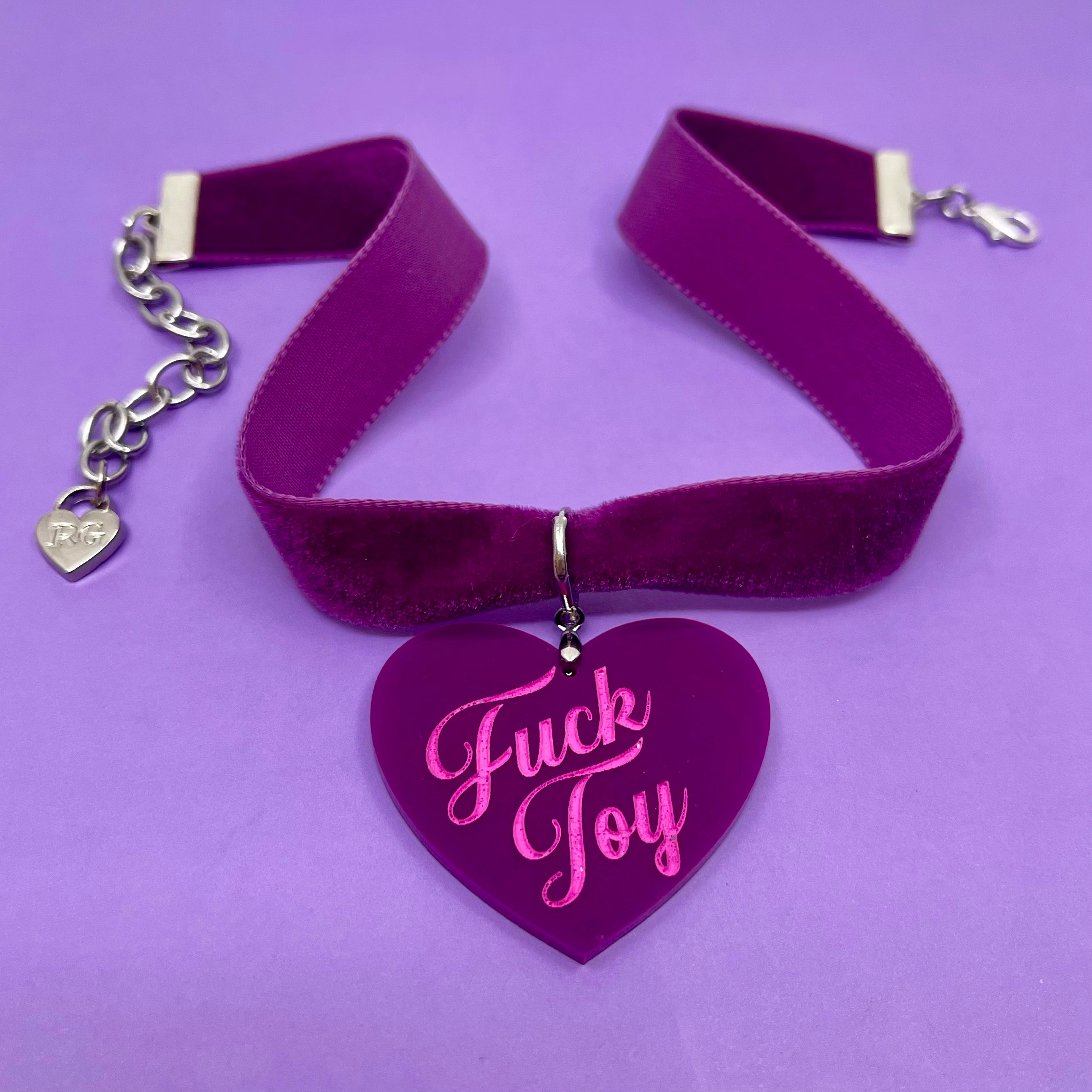 Plum Velvet Choker Necklace Restrained Grace