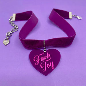 Plum Velvet Choker Necklace Restrained Grace
