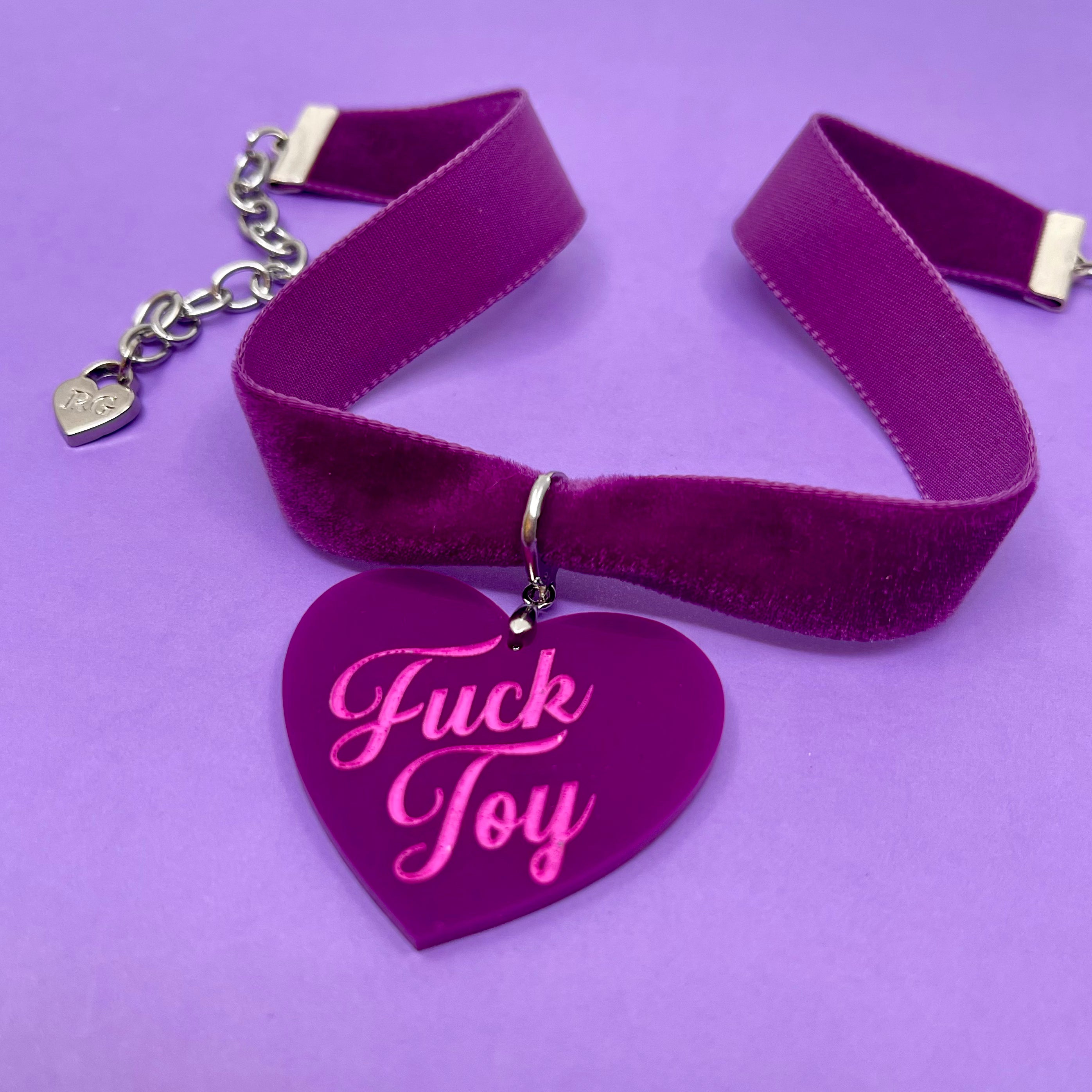 Plum Velvet Choker Necklace Restrained Grace